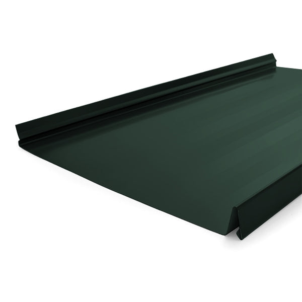 Snap Lock Standing Seam Metal Panel - Emerald Green- 24 Gauge