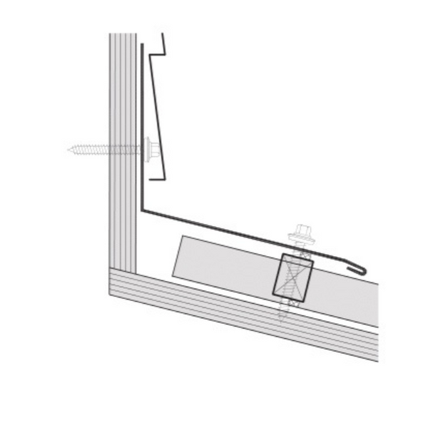 PBR Metal Roof Endwall Trim