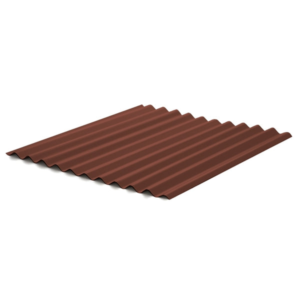 5/8" Corrugated Panel - Country Red - 26 Gauge