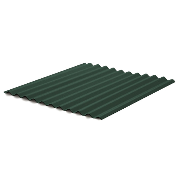 5/8" Corrugated Panel - Emerald Green - 26 Gauge