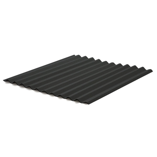5/8" Corrugated Panel - Matte Black - 26 Gauge