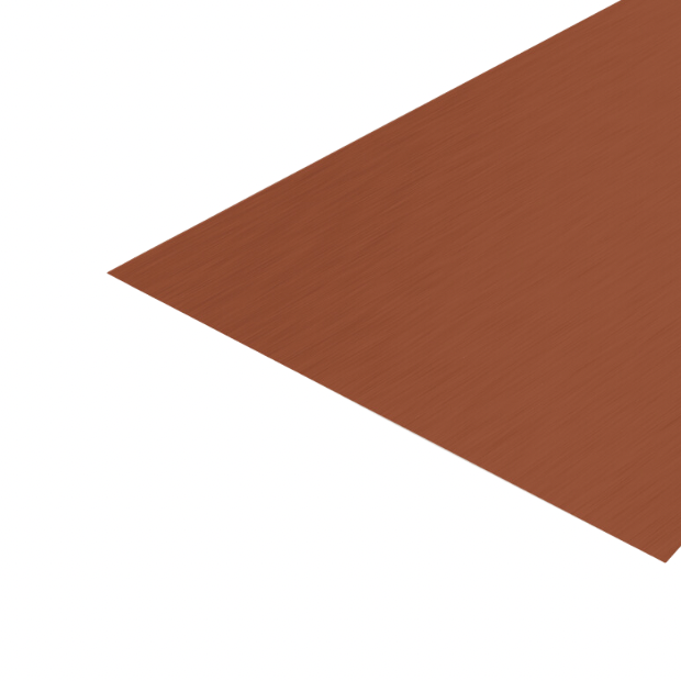 Flat Sheet Terra Cotta 26 Gauge 42.75" x 120" Steeldash
