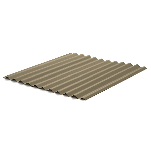 5/8" Corrugated Metal Panel - Sahara Tan - 26 Gauge